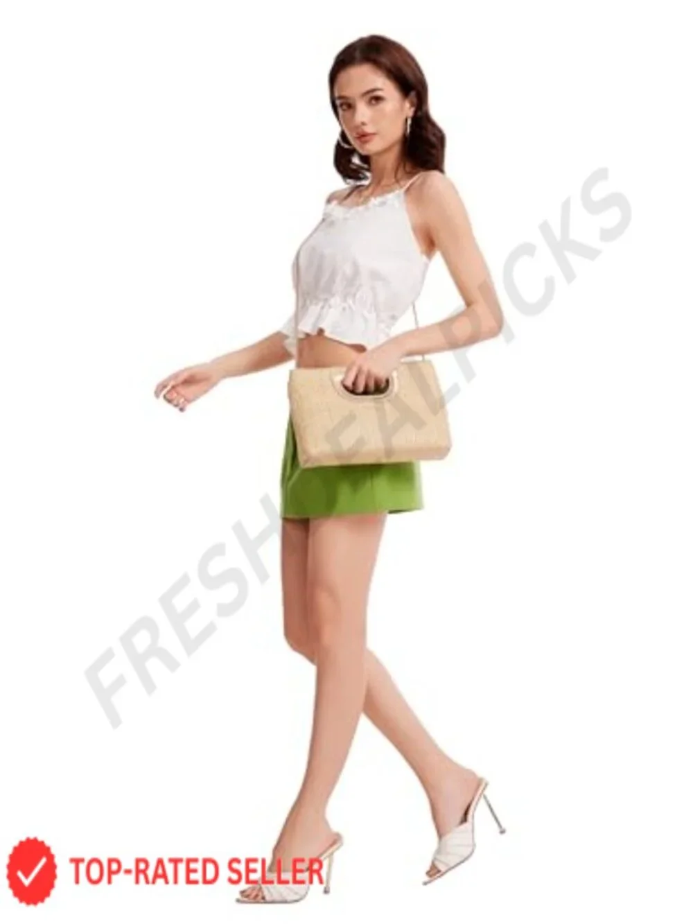 Straw Clutch Purse for Women Formal Evening Wedding Prom Bag
